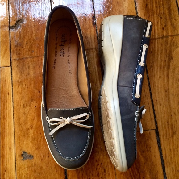 Softspots Shoes - Blue boat shoes