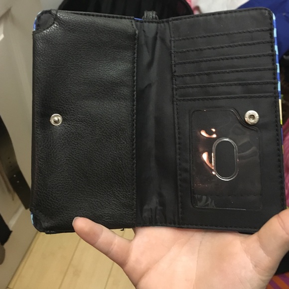 Blue Striped wristlet - Picture 2 of 3