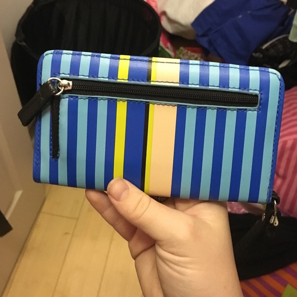 Blue Striped wristlet - Picture 3 of 3