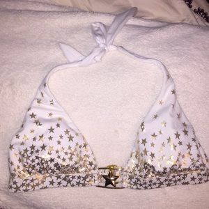 Victoria's Secret gold star bikini top