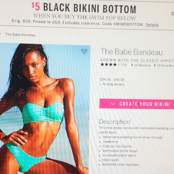 VICTORIA SECRET BATHING SUIT WITH 2 BOTTOMS