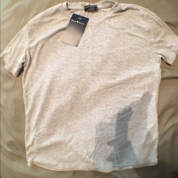 Brandy Melville salt and pepper ribbed tshirt