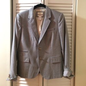 J.Crew Classic Schoolboy Blazer - gray, size 6