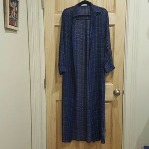 Plaid duster