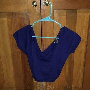 Blue Crop Top