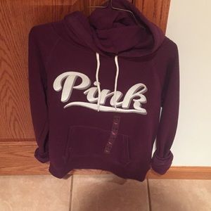 Maroon Pink brand hoodie