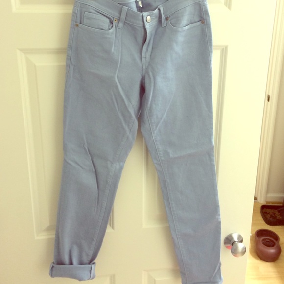 LOFT modern skinny light blue jeans