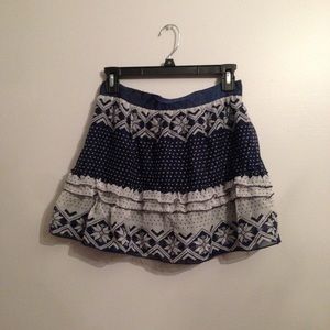 Navy mini skirt