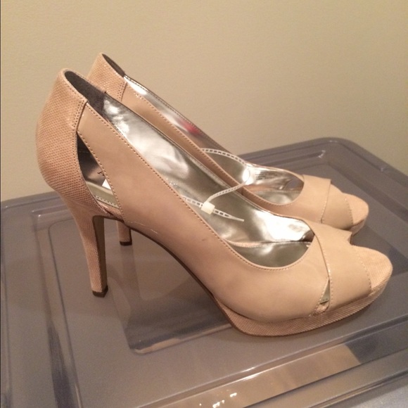 Alfani Shoes - Alfani platform pumps: size 10, color nude