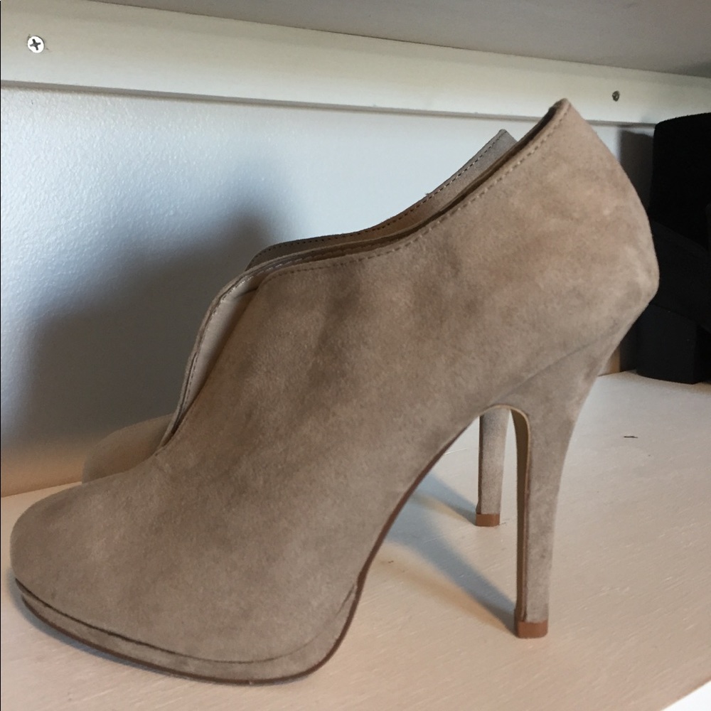 Beige booties