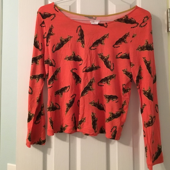 Urban Outfitters Cooperative Leopard crop top tee - Picture 1 of 3
