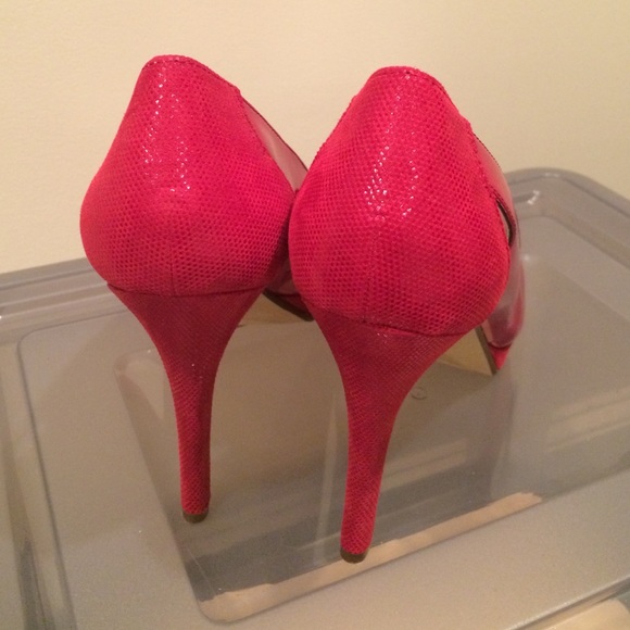 Alfani platform pumps: size 10, color red - Picture 3 of 3