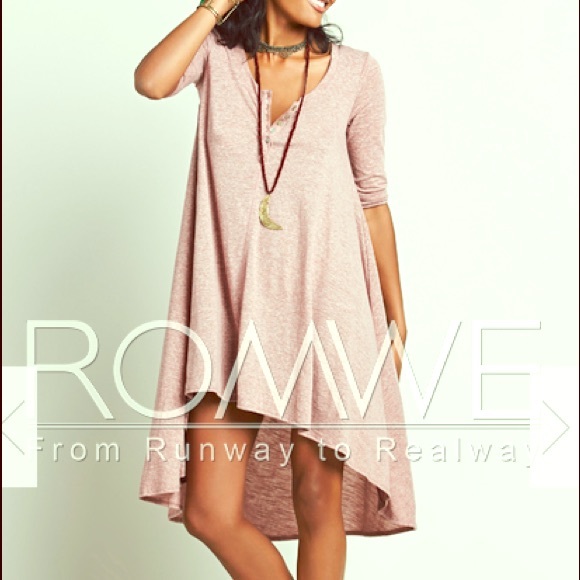 New in Package RED t shirt hi-lo dress