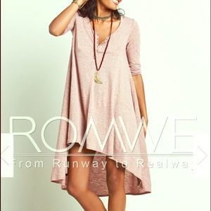 New in Package RED t shirt hi-lo dress