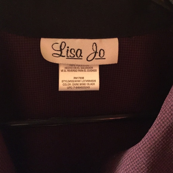 Lisa Jo maroon blazer - Picture 2 of 3