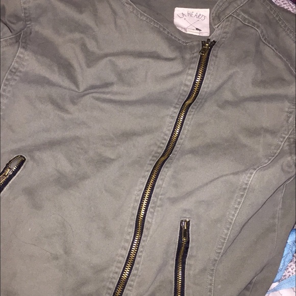 La hearts (pacsun) army green jacket