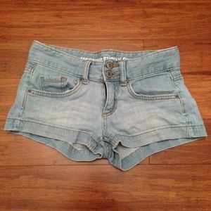 Light wash shorts