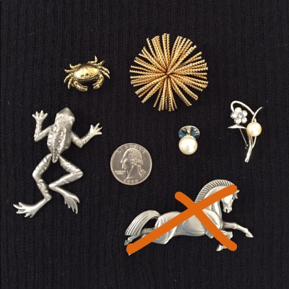 Vintage Lot ($30) or individually, six pins.