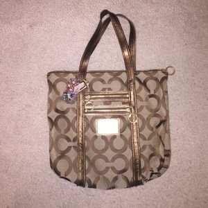 Authentic Brown Coach Tote Bag