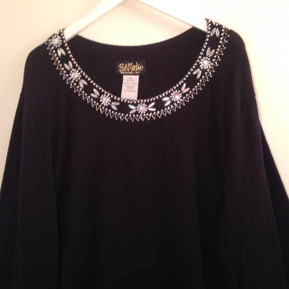 🎉HP!🎉 NWT Bob Mackie "Wearable Art" Beaded Shirt - Picture 2 of 4