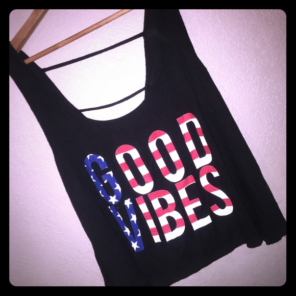 Good vibes tank. Low back !