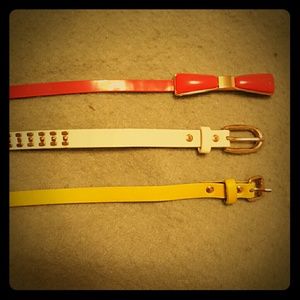 Lot of Skinny Belts