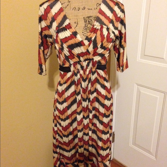 Retro print dress. - Picture 1 of 3