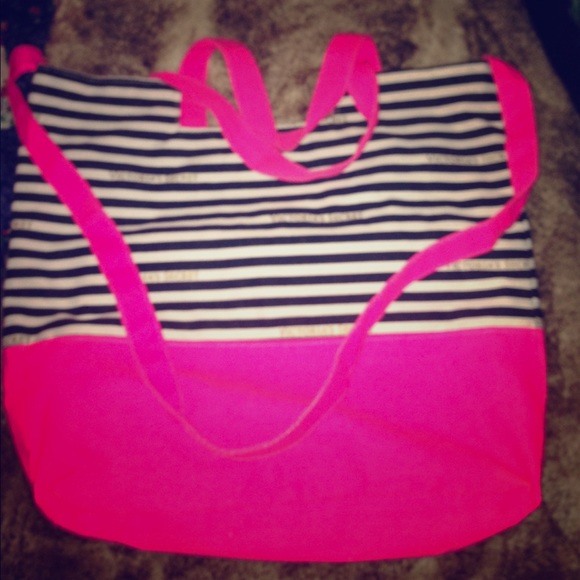 Victoria Secret neon bag