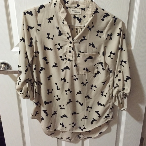 Geometrical Cat Flowy Top