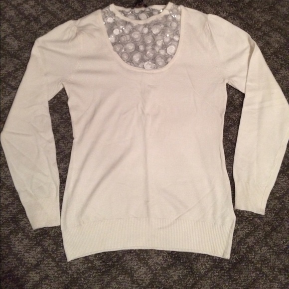 Never worn White long sleev shirt