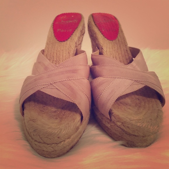 Christian Louboutin Nude Espadrilles