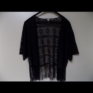 Fringe kimono