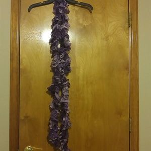 Purple Hand Made Crochet scarf