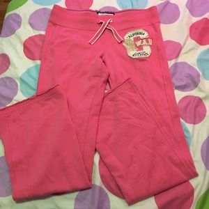 Pink wide leg sweat pants from Who.a.u