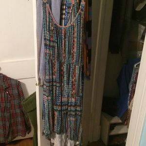 Hi lo, cotton racerback Anthropologie dress