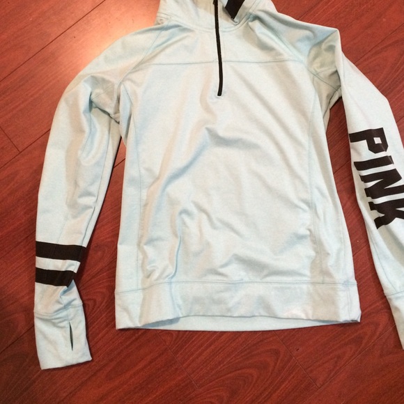 Aqua blue Victoria's Secret PINK sweatshirt - Picture 2 of 2
