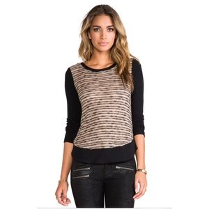 Splendid Fireside XS Sweater black beige top