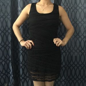 Classic Little Black Lace Dress