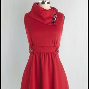 🎉Sale!🎉 Modcloth Coach Tour Dress in Rouge