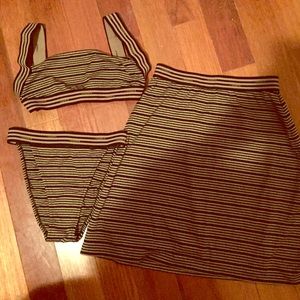 Fendi 3 piece swim suite