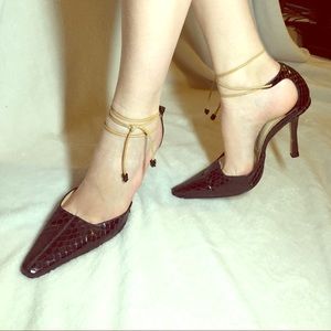 Authentic Jimmy Choo alligator finish 4.5" heels