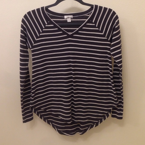 Navy and off white stripped thermal - Picture 1 of 1