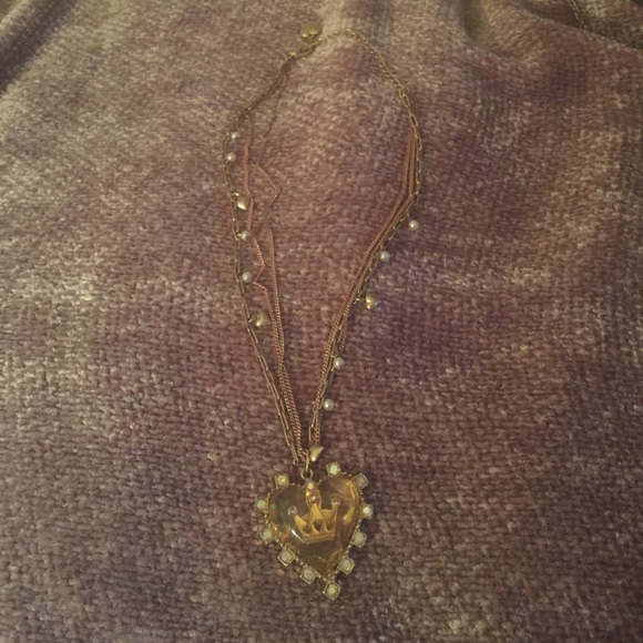 Betsey Johnson Crown Necklace