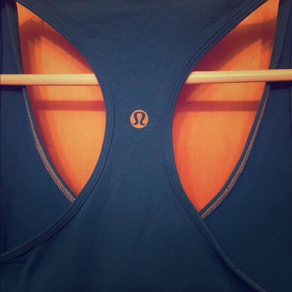 Blue lululemon racerback tank
