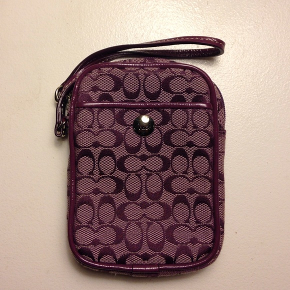 Coach camera bag in purple - never used