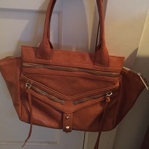 Trigger small leather satchel