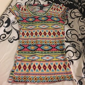Cute multi color aztec shirt