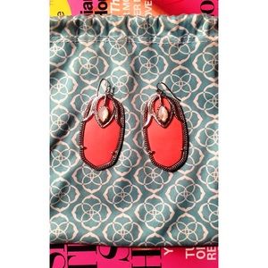 Kendra Scott Color Bar Earrings in Coral