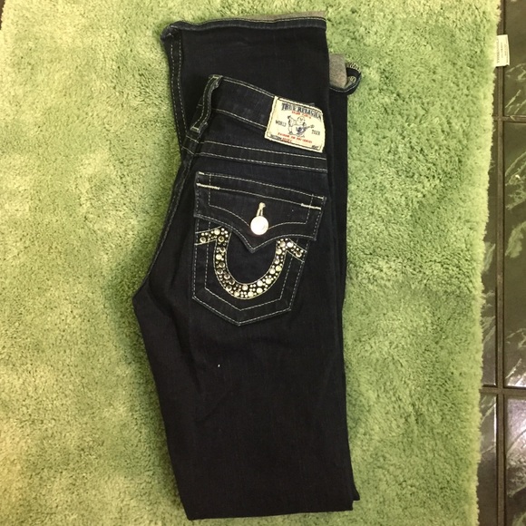 True Religion Dark blue jeans