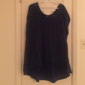 Free People Navy Blue Tunic